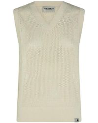 Carhartt - Open-Knit V-Neck Sweater - Lyst