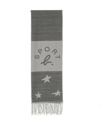 SPORT b. by agnès b. - Logo-Intarsia Scarf - Lyst