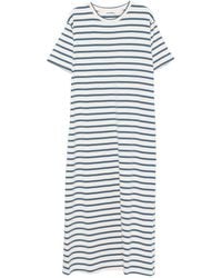 Jil Sander - Striped Maxi Dress - Lyst