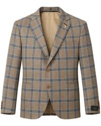 Tombolini - Check-Pattern Blazer - Lyst