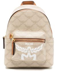 MCM - Small Stark Lauretos Monogram Backpack - Lyst