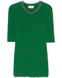 P.A.R.O.S.H. - Bead-Embellished T-Shirt - Lyst