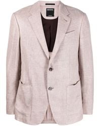 ZEGNA - Tailored Single-Breasted Blazer - Lyst
