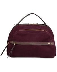 Borbonese - Medium Gallery Suede Leather-Trim Tote Bag - Lyst