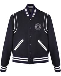 Sporty & Rich - Connecticut Crest Logo-Embroidered Varsity Jacket - Lyst