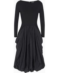 Emporio Armani - ロングスリーブ ドレス - Lyst