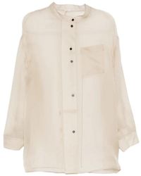 YEAREAST - Sheer Panelled Shirt - Lyst