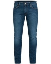 Lee Jeans - Luke Logo-Patch Slim-Fit Jeans - Lyst