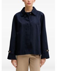 Benetton - Button-Cuff Raglan-Sleeve Coat - Lyst