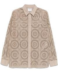 Eleventy - Camicia Con Dettaglio Cut-Out - Lyst