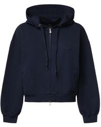 Pinko - Logo-Embroidered Zip-Up Hoodie - Lyst