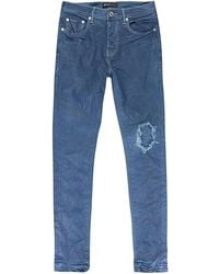 Purple Brand - Contrast-Stitch Straight-Leg Jeans - Lyst
