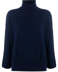 Societe Anonyme Crop Sleeve Cashmere Sweater - Blue