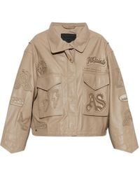 AllSaints - Clay Leren Jack Met Logopatch - Lyst