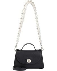 Simone Rocha - Bolso satchel con apliques de perlas - Lyst