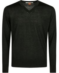 Alpha Industries - V-Neck Wool Sweater - Lyst