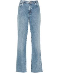 Chiara Ferragni - Straight Jeans Met Geborduurd Logo - Lyst