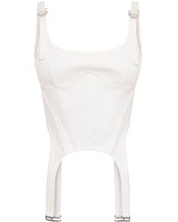 Dion Lee - Ribbed Organic Cotton Corset Top - Lyst