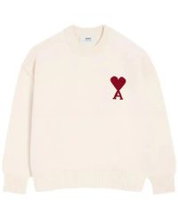 Ami Paris - Ami De Cour Virgin Wool Sweater - Lyst