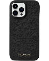Maison De Sabre - Leather Iphone 15 Pro Max Phone Case - Lyst
