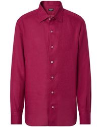 ZEGNA - Oasi Linen Shirt - Lyst
