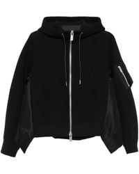 Sacai - Hooded Zip-Up Jacket - Lyst