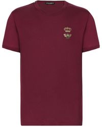 Dolce & Gabbana - Camiseta con motivo bordado - Lyst