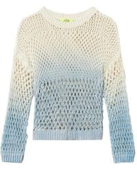 Twinset - X Myfo Openwork Jumper With Gradual Print - Lyst