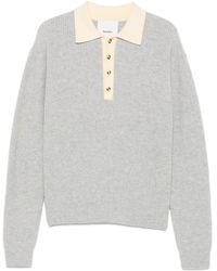 Nanushka - Ribbed Polo Sweater - Lyst