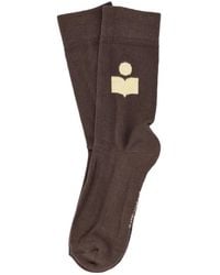 Isabel Marant - Logo-Intarsia Socks - Lyst