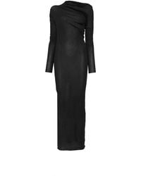 Paloma Wool - Draped Semi-Sheer Dress - Lyst