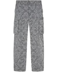 Versace - Barocco Cargo Broek Met Jacquard - Lyst