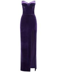 IMROSKA - 24 Strapless Maxi-Jurk Met Split - Lyst