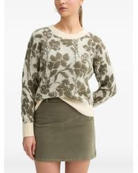 Benetton - Pull À Fleurs - Lyst