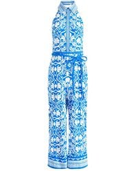 Alice + Olivia - Combinaison Lara À Coupe Évasée - Lyst