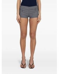 GIMAGUAS - London Pinstripe-Pattern Mini Shorts - Lyst
