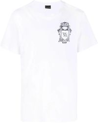 Billionaire - Embroidered-Logo Detail T-Shirt - Lyst