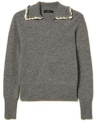 Twinset - Polo Shirt With Crochet Collar - Lyst