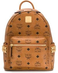MCM - Visetos-Print Leather Backpack - Lyst
