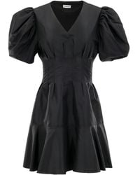 Jonathan Simkhai - Robe Courte Elina À Manches Bouffantes - Lyst