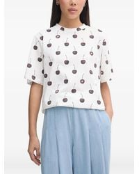 Stine Goya - Cherry-Print T-Shirt - Lyst
