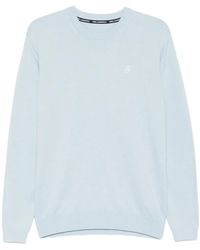 KARL LAGERFELD - Logo-Embroidered Crew-Neck Sweater - Lyst