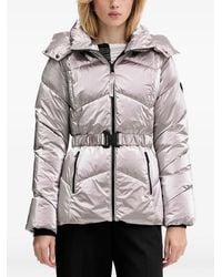 Desigual - Metallic-Effect Padded Jacket - Lyst