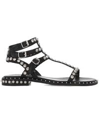 Ash - Play Buckle Studded Leather Sandals - Lyst