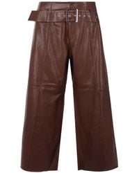 10 Corso Como - Wide-Leg Belted Trousers - Lyst