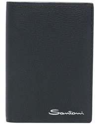 Santoni - Logo-Print Wallet - Lyst