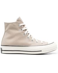 Converse All Star Double Tongue Black High Top Trainers | Lyst