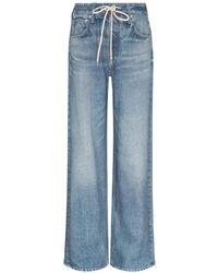 Rag & Bone - Drawstring-Waist Wide-Leg Jeans - Lyst