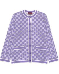 Gucci - Gebreid Vest Met Monogram En Knopen - Lyst