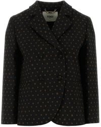Fendi - Blazer Doppiopetto A Pois - Lyst